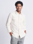 Aubin Normanby Cotton Twill Shirt, Ecru