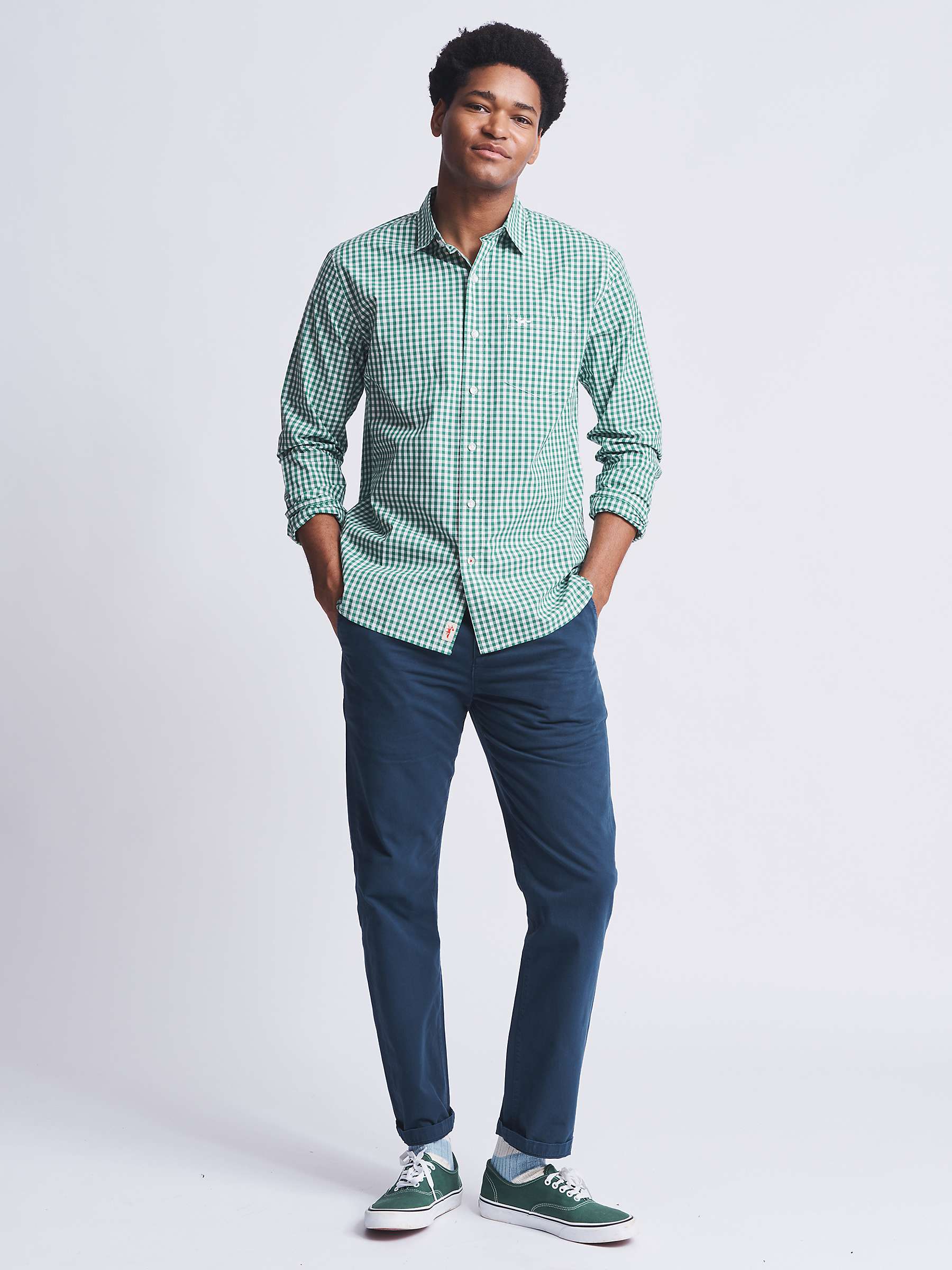 Buy Aubin Gladstone Cotton Poplin Shirt Online at johnlewis.com