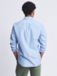 Aubin Gladstone Cotton Poplin Shirt, Pale Blue Stripe