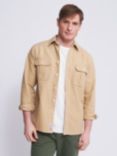 Aubin Warley Cotton Overshirt, Sand