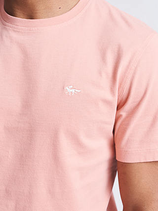 Aubin Logo Cotton T-shirt, Clay