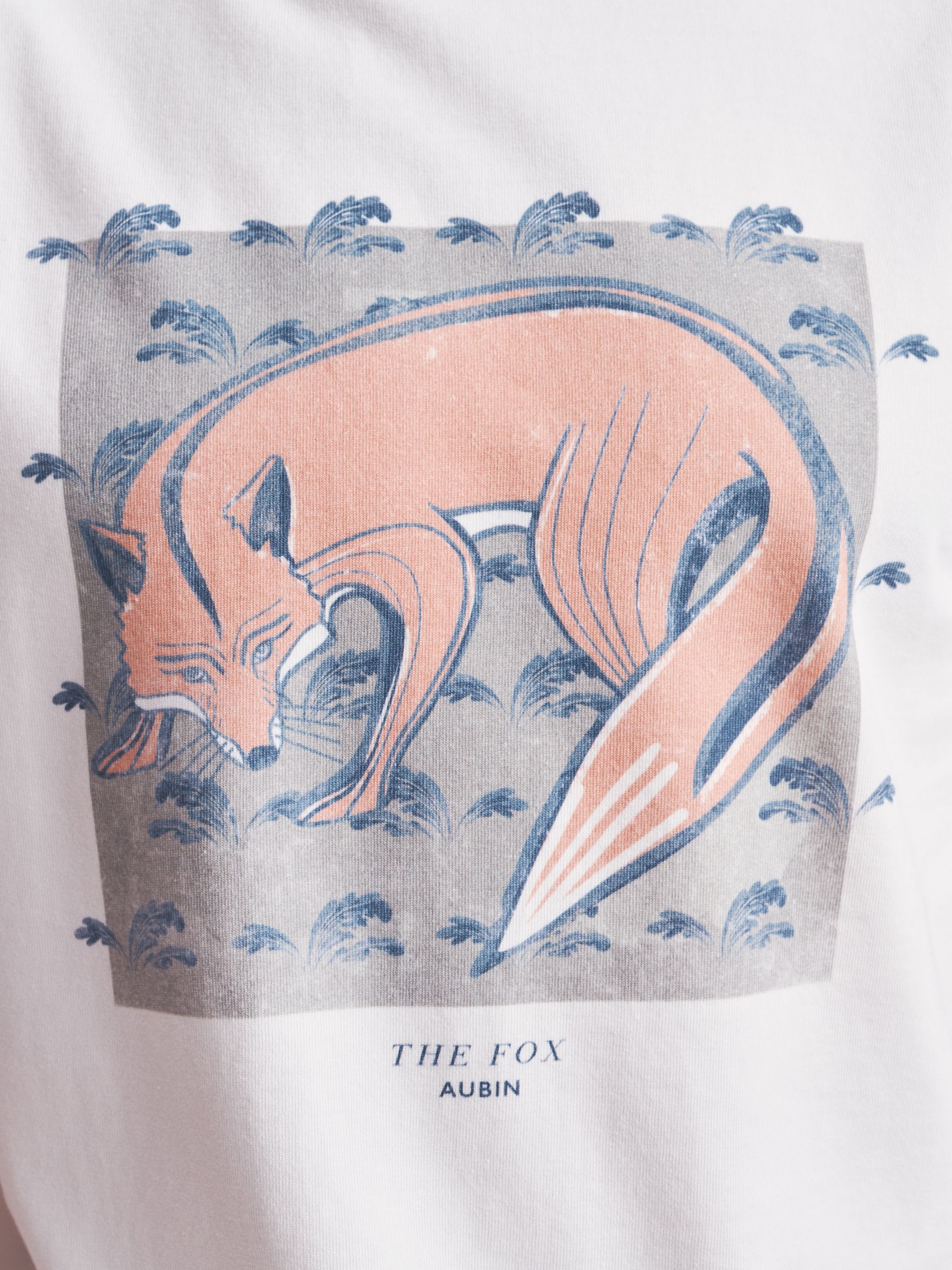 Aubin Newburgh Relaxed Graphic T-Shirt, Fox Print, S