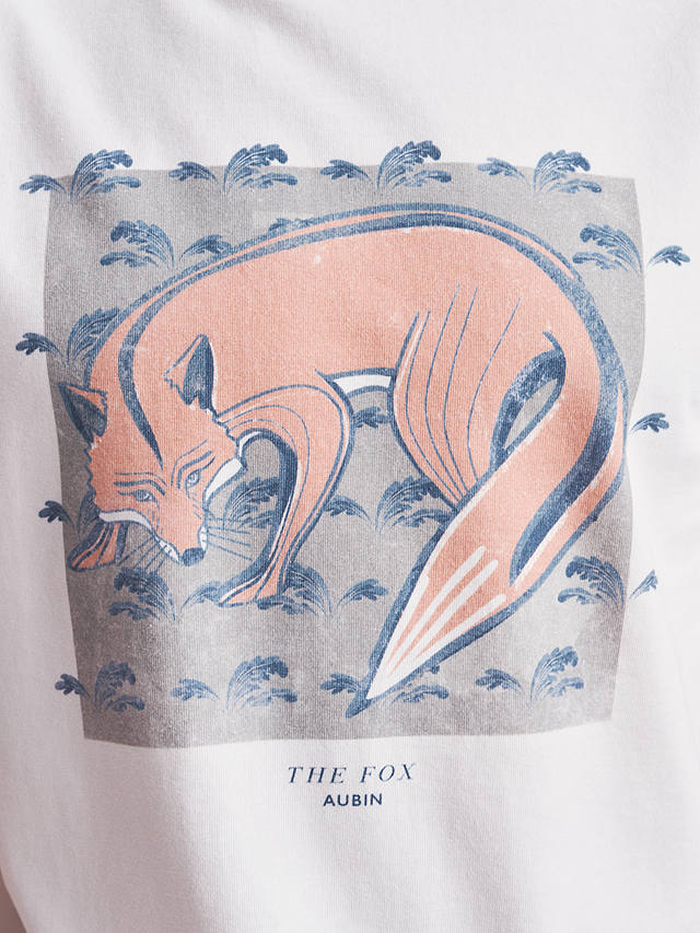 Aubin Newburgh Relaxed Graphic T-Shirt, Fox Print
