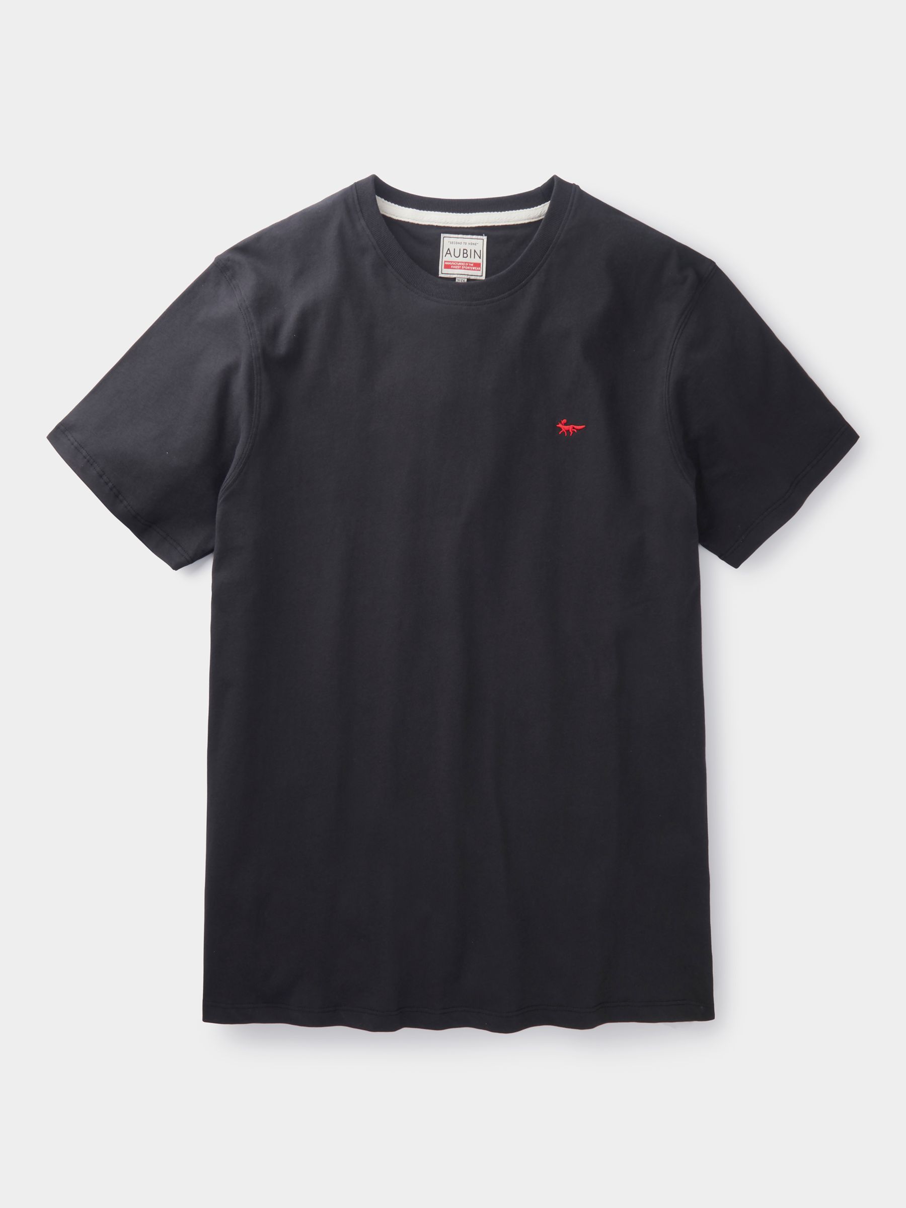 Aubin Logo Cotton T-shirt, Black, XS