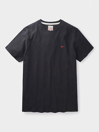 Aubin Logo Cotton T-shirt, Black