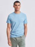 Aubin Hampton Cotton Linen T-Shirt, Blue