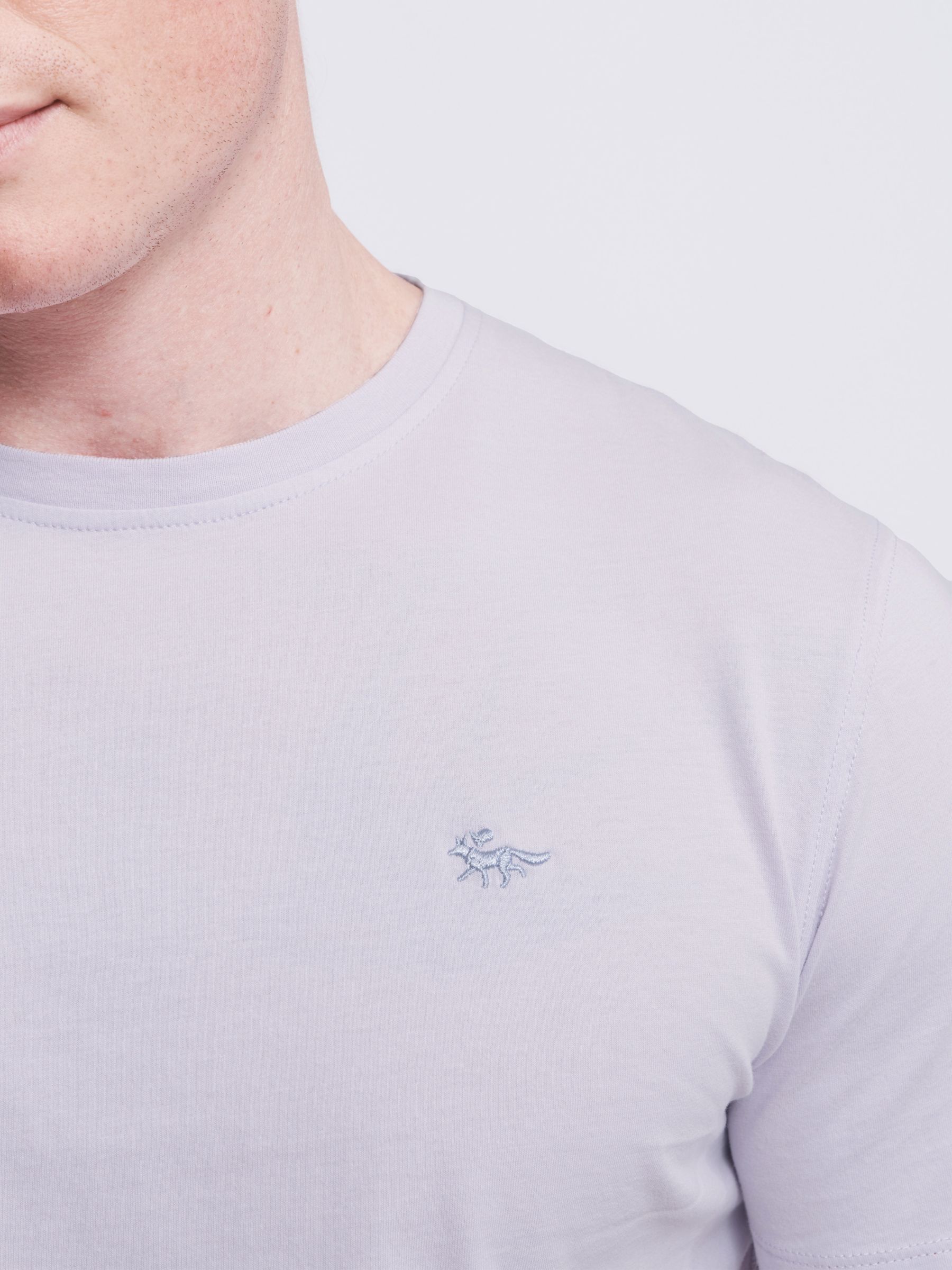 Aubin Logo Cotton T-shirt, Washed Lilac, XS