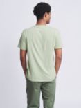 Aubin Logo Cotton T-shirt, Washed Sage