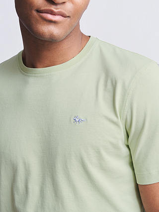Aubin Logo Cotton T-shirt, Washed Sage