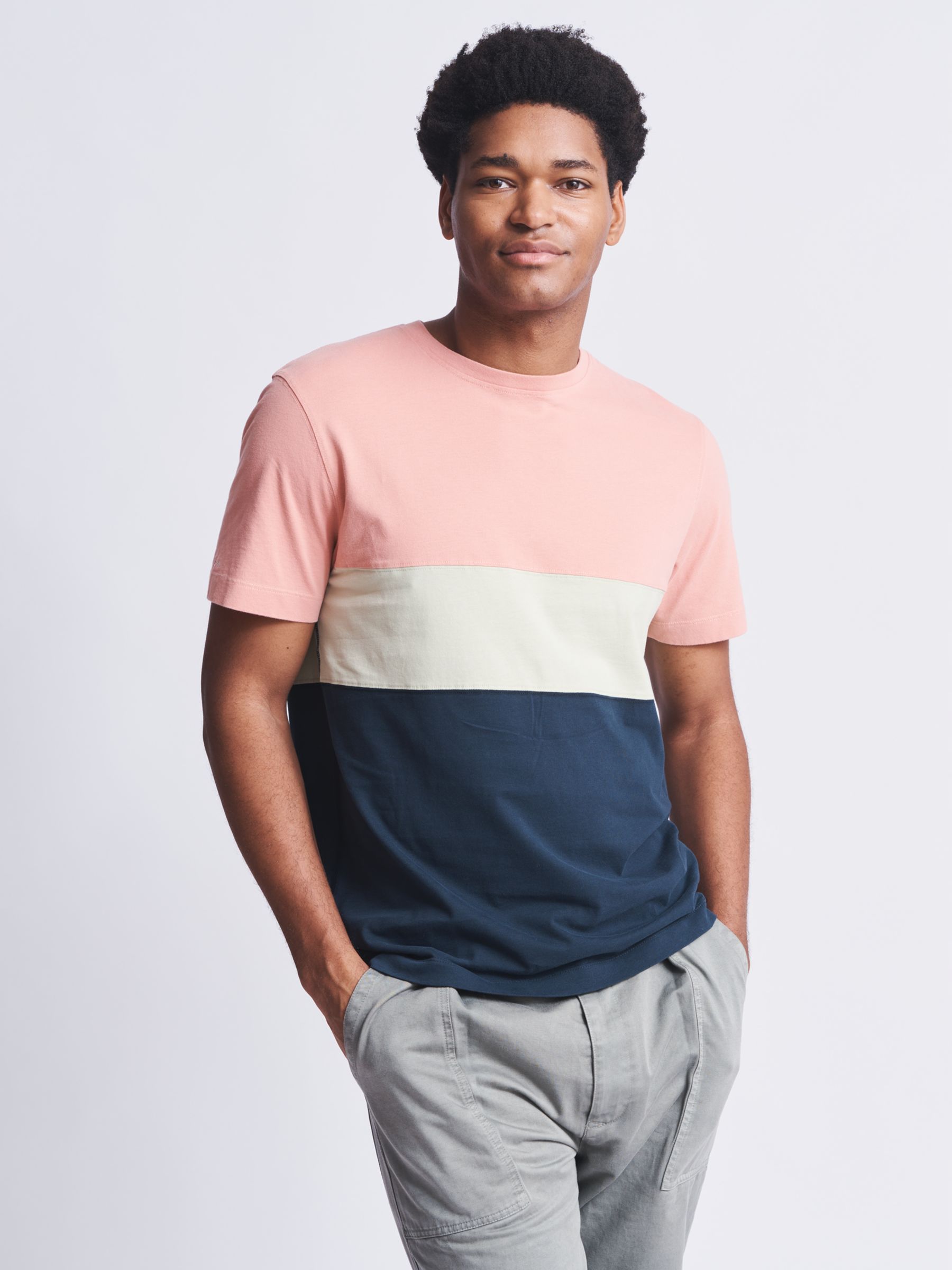 Aubin Calder Cut & Sew T-Shirt, Multi, S