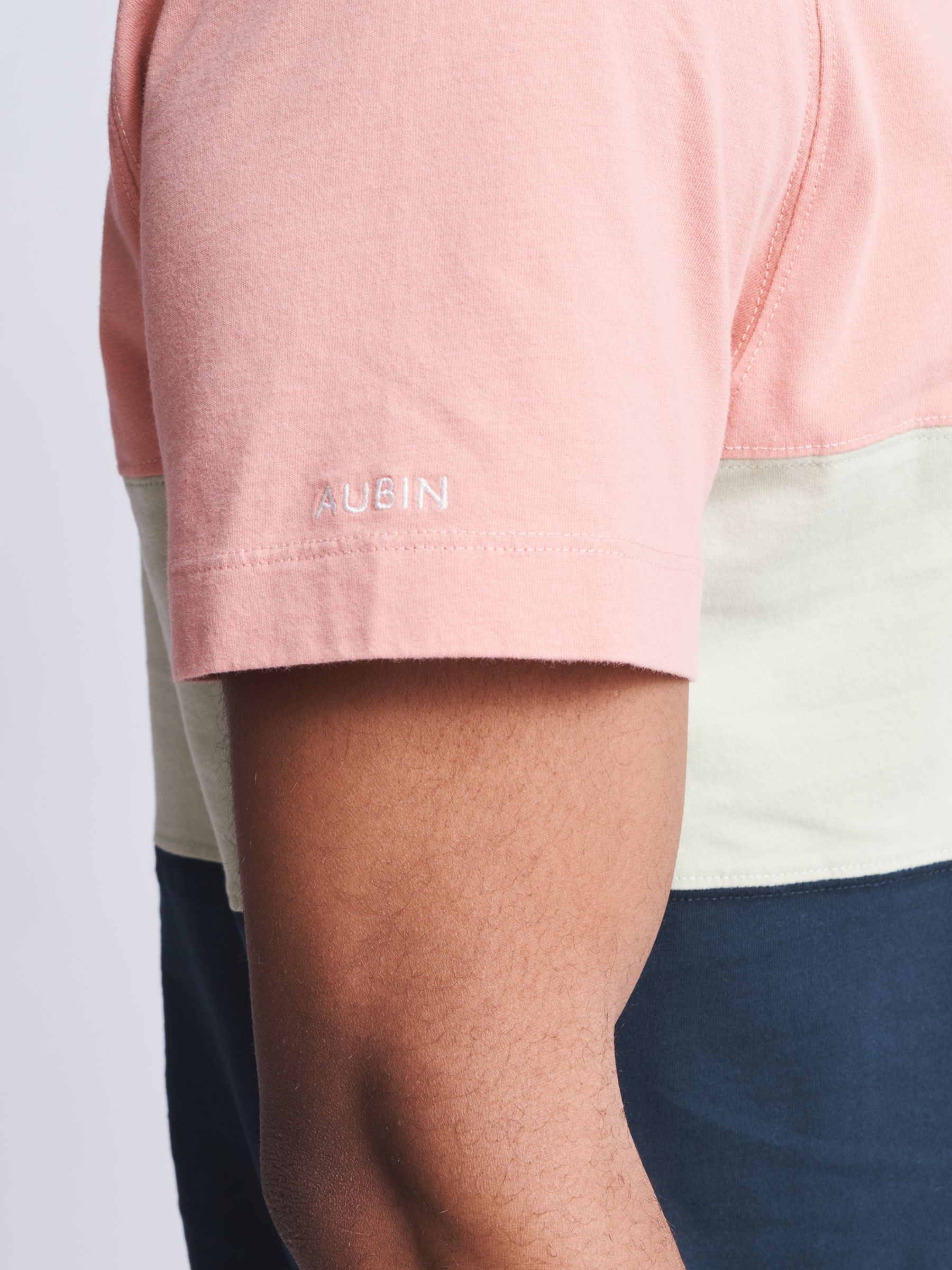 Buy Aubin Calder Cut & Sew T-Shirt, Multi Online at johnlewis.com