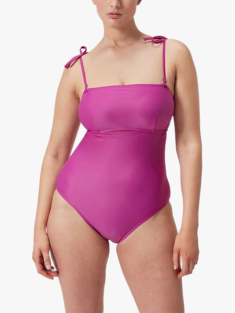 Buy Speedo Shaping Swimsuit, Pink Online at johnlewis.com