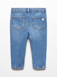 Mango Boys' Xavi Straight Fit Jeans, Open Blue