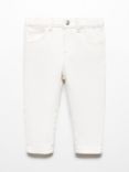 Mango Baby Xavi Regular Fit Jeans, White