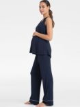 Seraphine Nerine Jersey Maternity Pyjama Set, Navy, Navy