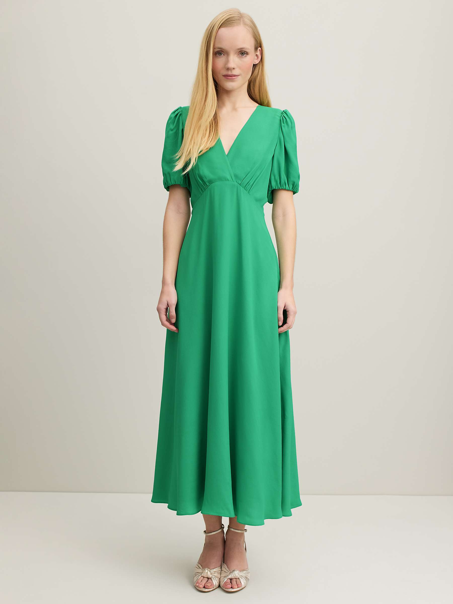 Buy L.K.Bennett Hermia Floaty Maxi Dress, Green Online at johnlewis.com