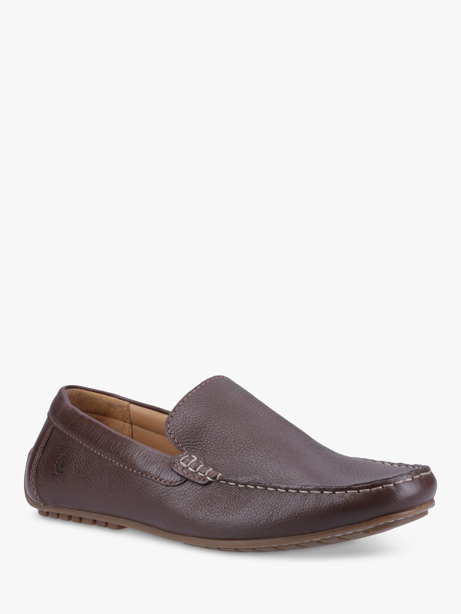 Hush Puppies Ralph Leather Slip On Loafers, Brown, 6