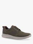 Hush Puppies Fergus Leather Trainers, Khaki