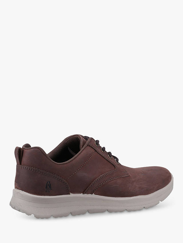 Hush Puppies Fergus Leather Trainers, Brown