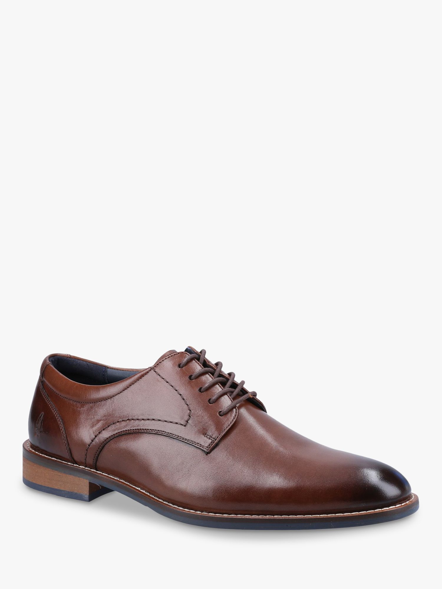 Hush Puppies Damien Leather Derby Shoes, Chocolate, 6