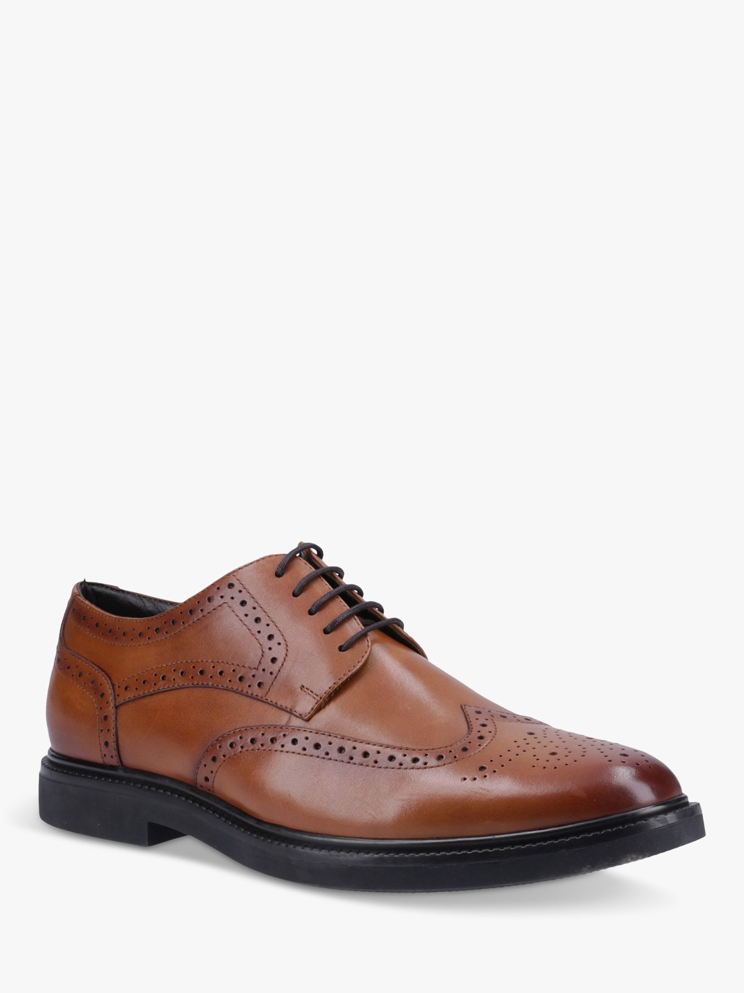Buy Hush Puppies Kingston Brogue Leather Shoes, Tan Online at johnlewis.com