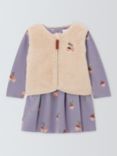 John Lewis Acorn Print Dress and Gilet Set, Multi