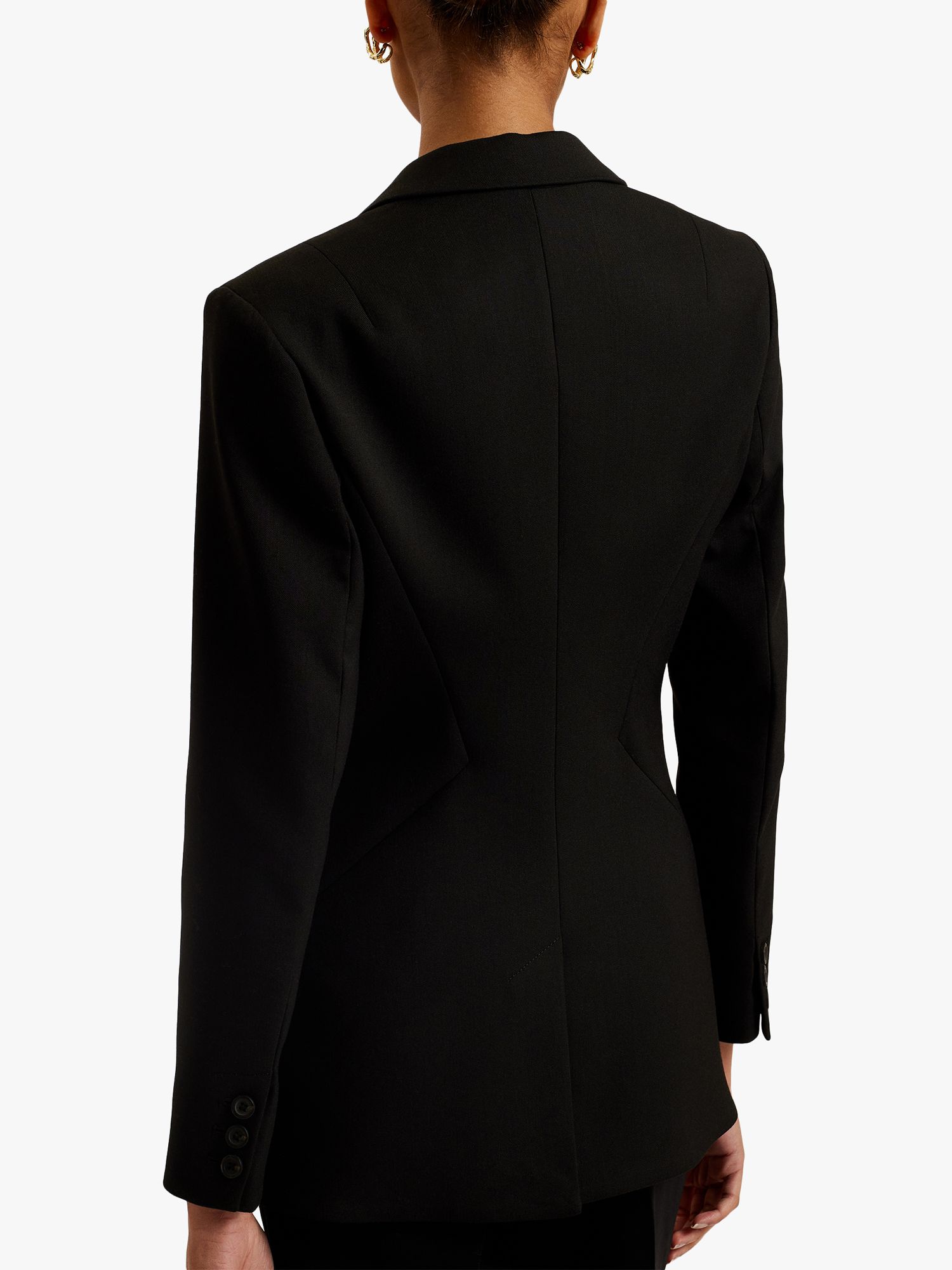 Ted Baker Manabu Single Breasted Tailored Blazer, Black