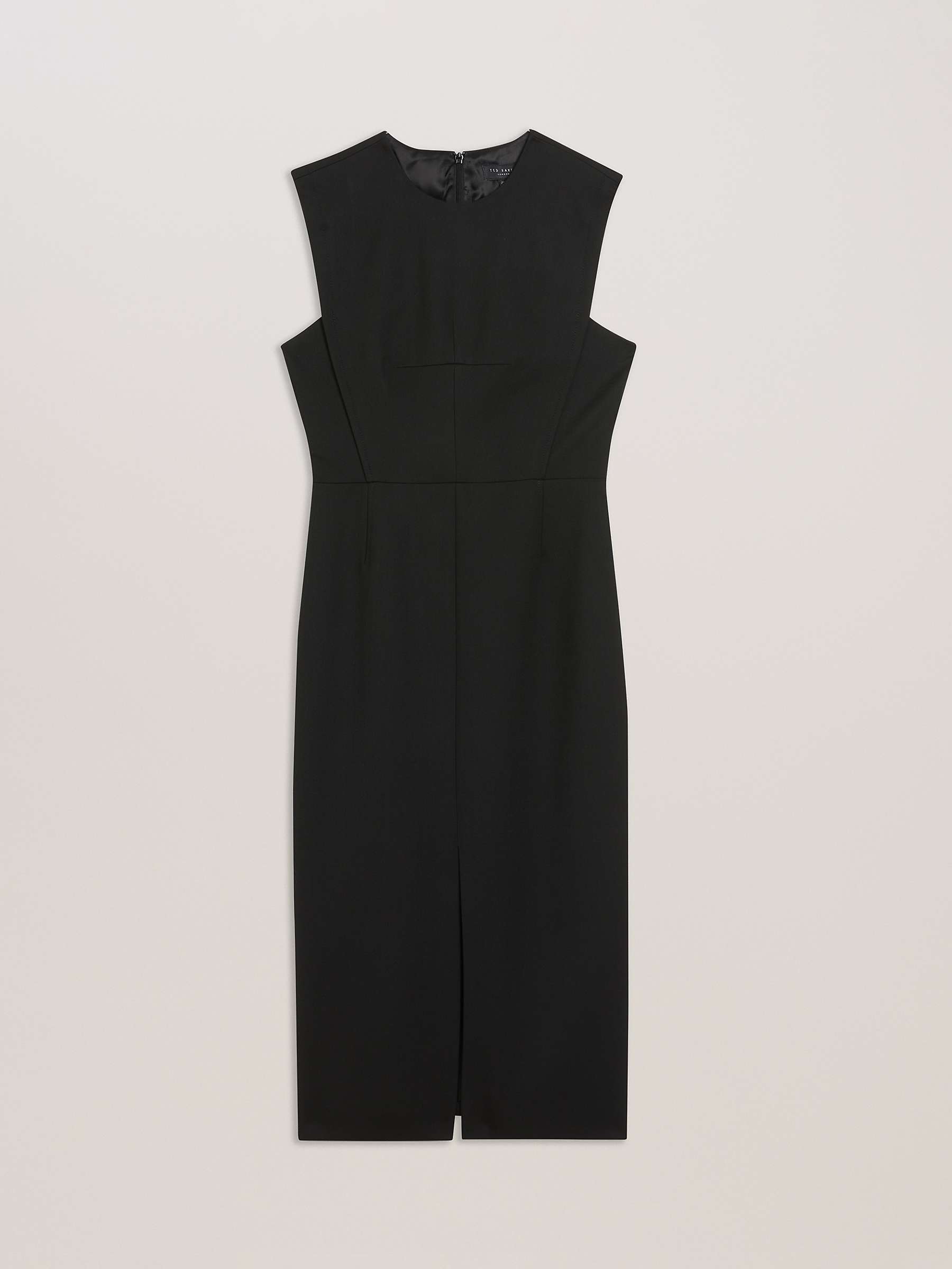 Buy Ted Baker Manabud Tailored With Front Split Knee Length Dress, Black Online at johnlewis.com