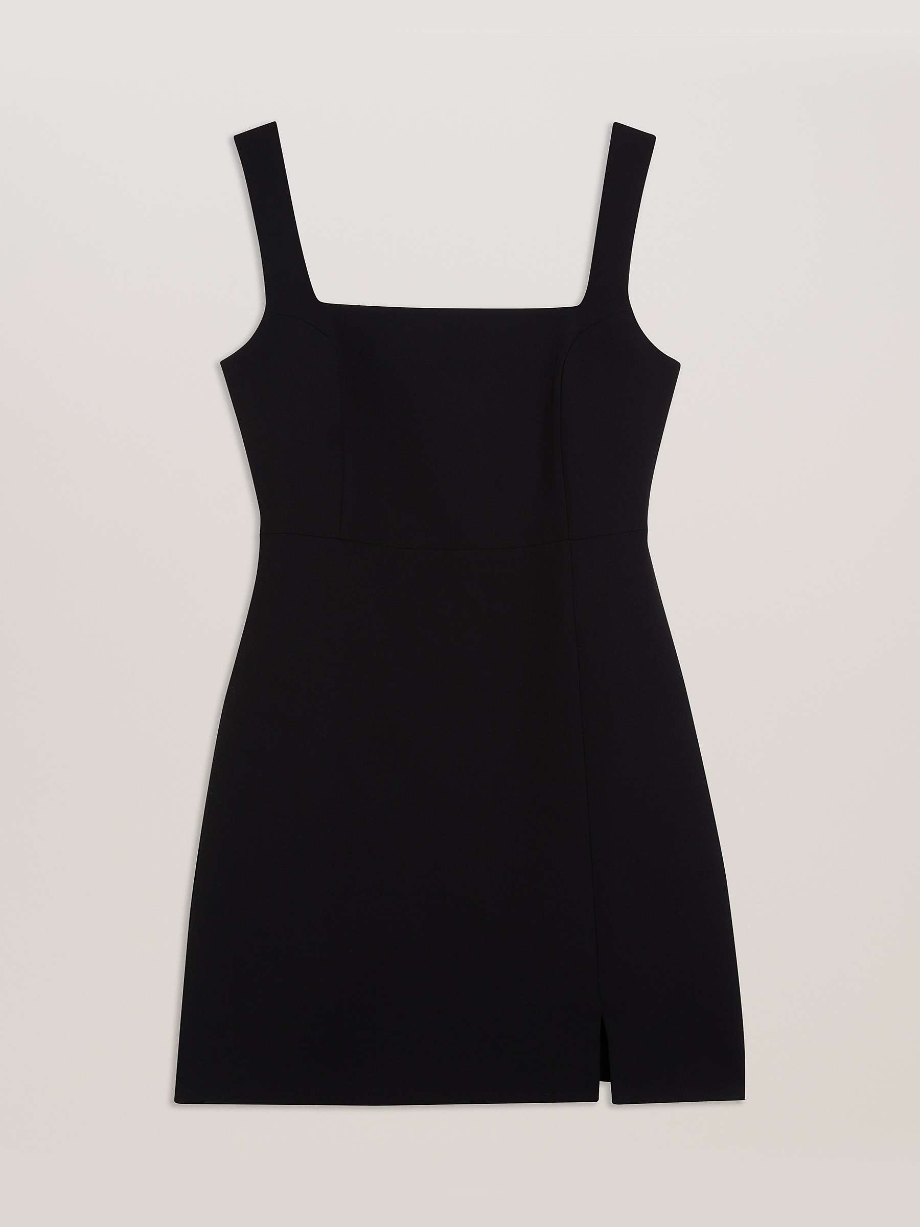Buy Ted Baker Wynod Tailored Square Neck Mini Dress, Black Online at johnlewis.com