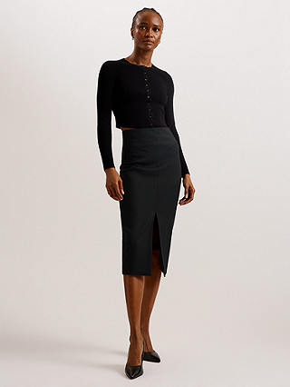 Ted Baker Manabus Tailored Front Split Skirt, Black