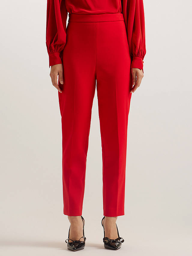 Ted Baker Manabut Slim Leg Tailored Trousers, Red