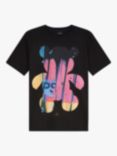 PS Paul Smith Regular Fit Teddy T-Shirt, Black/Multi