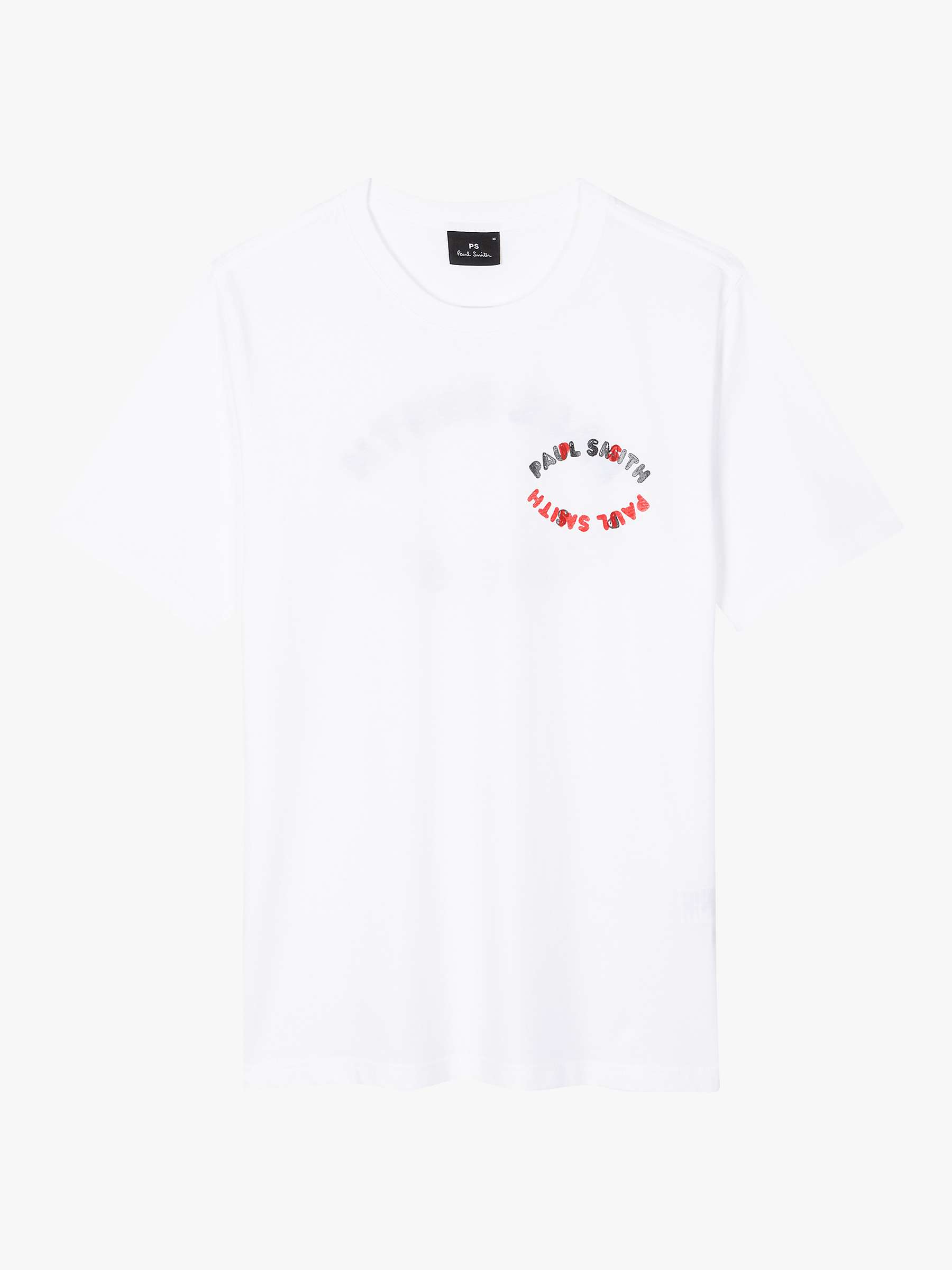 Buy PS Paul Smith Regular Fit Happy Eye T-Shirt, White Online at johnlewis.com