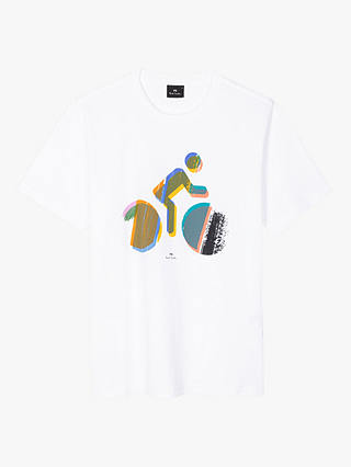 PS Paul Smith Regular Cycle T-Shirt, White/Multi