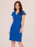 Adrianna Papell Micro Ruffled Sheath Dress, Cobalt Blue