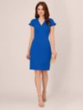 Adrianna Papell Micro Ruffled Sheath Dress, Cobalt Blue, Cobalt Blue