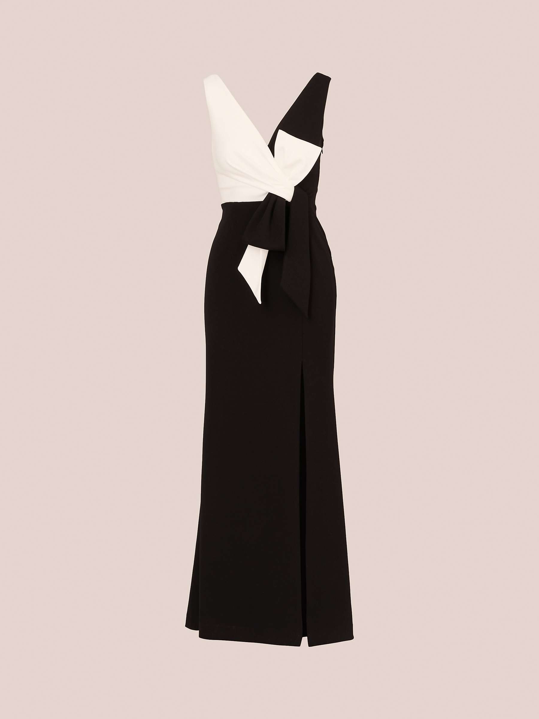 Buy Adrianna Papell Colour Block Maxi Dress, Black/Ivory Online at johnlewis.com