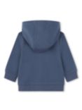 Timberland Baby Colour Block Hooded Cardigan, Navy/White