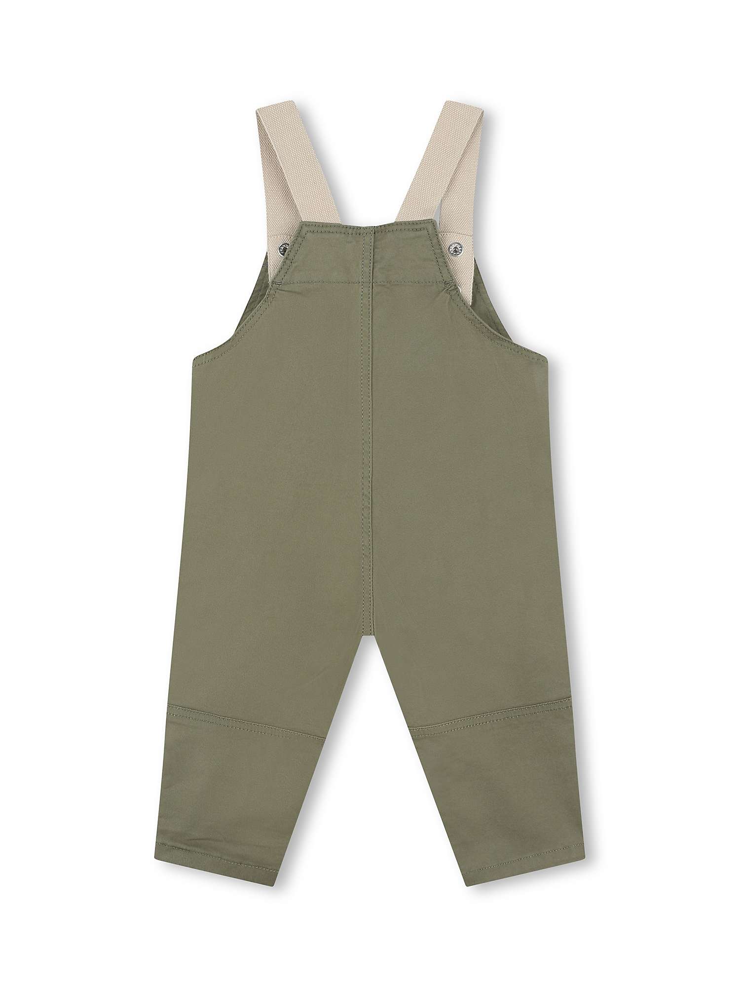 Buy Timberland Baby Logo Twill Dungarees, Green Online at johnlewis.com