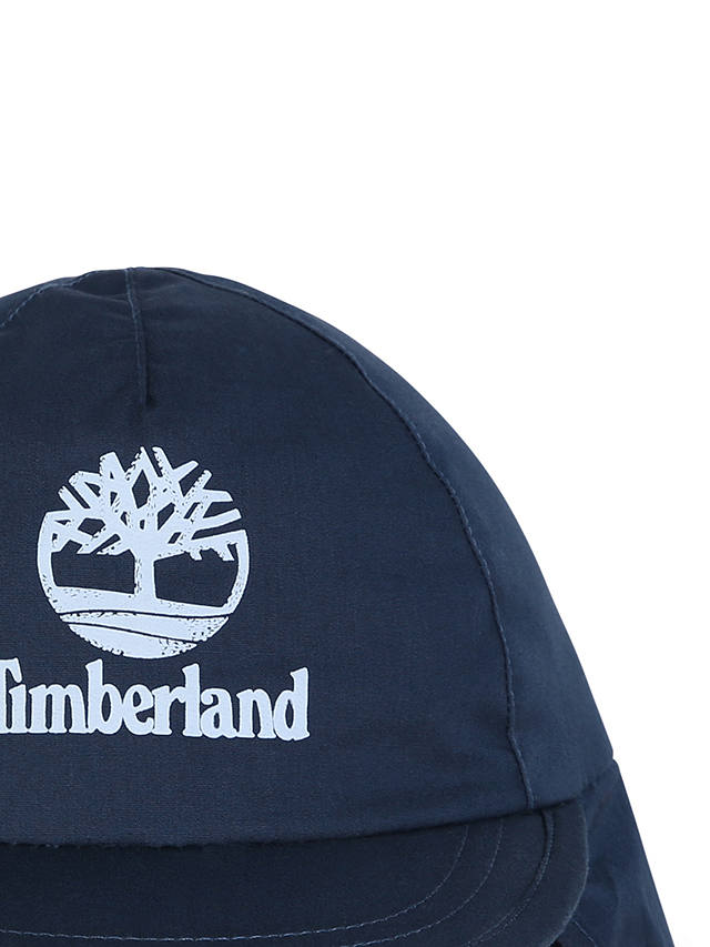 Timberland Baby Logo Neck Protection Cap, Navy/Multi