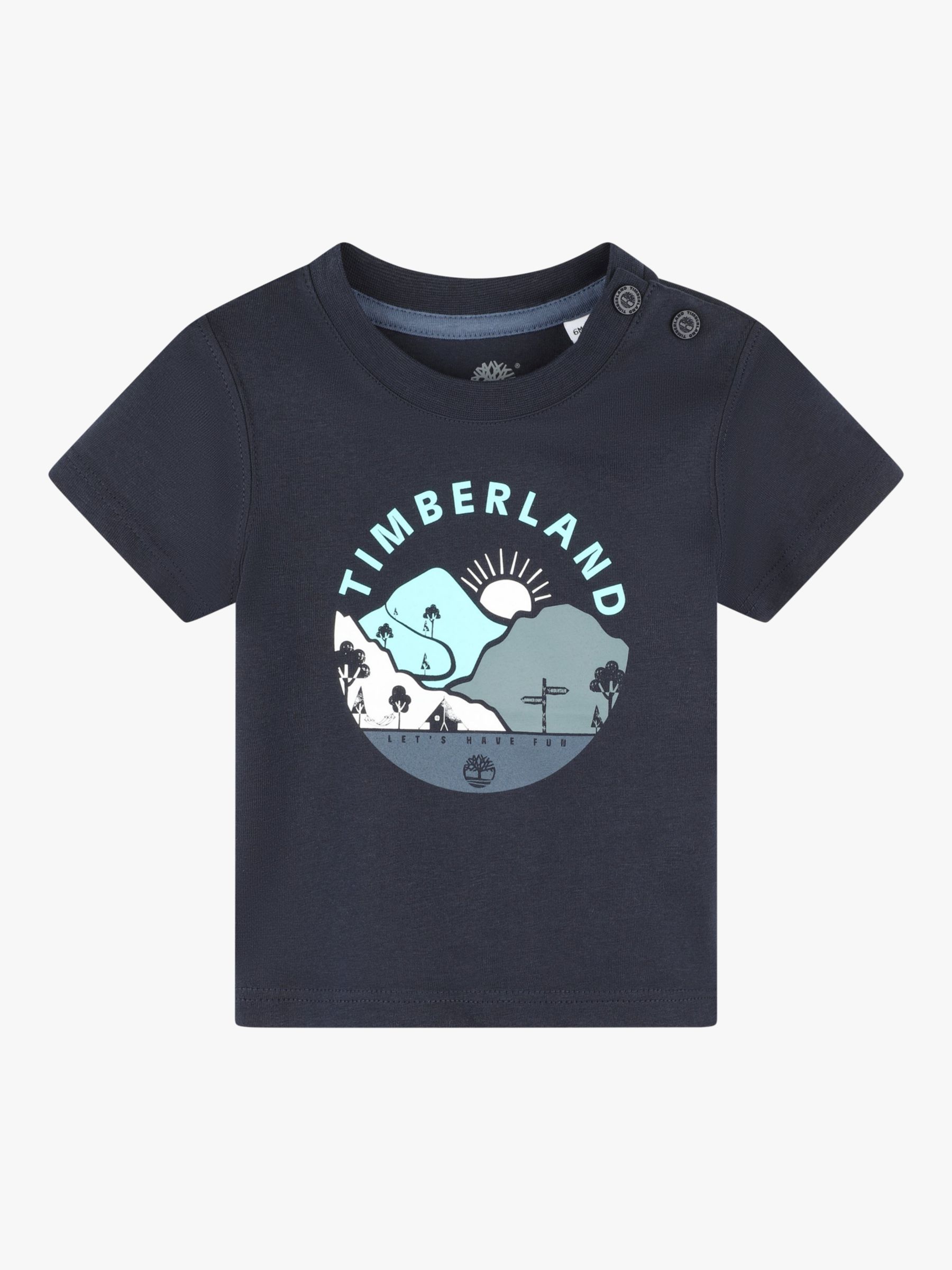Timberland Baby Logo Graphic T-Shirt, Navy, 2 years
