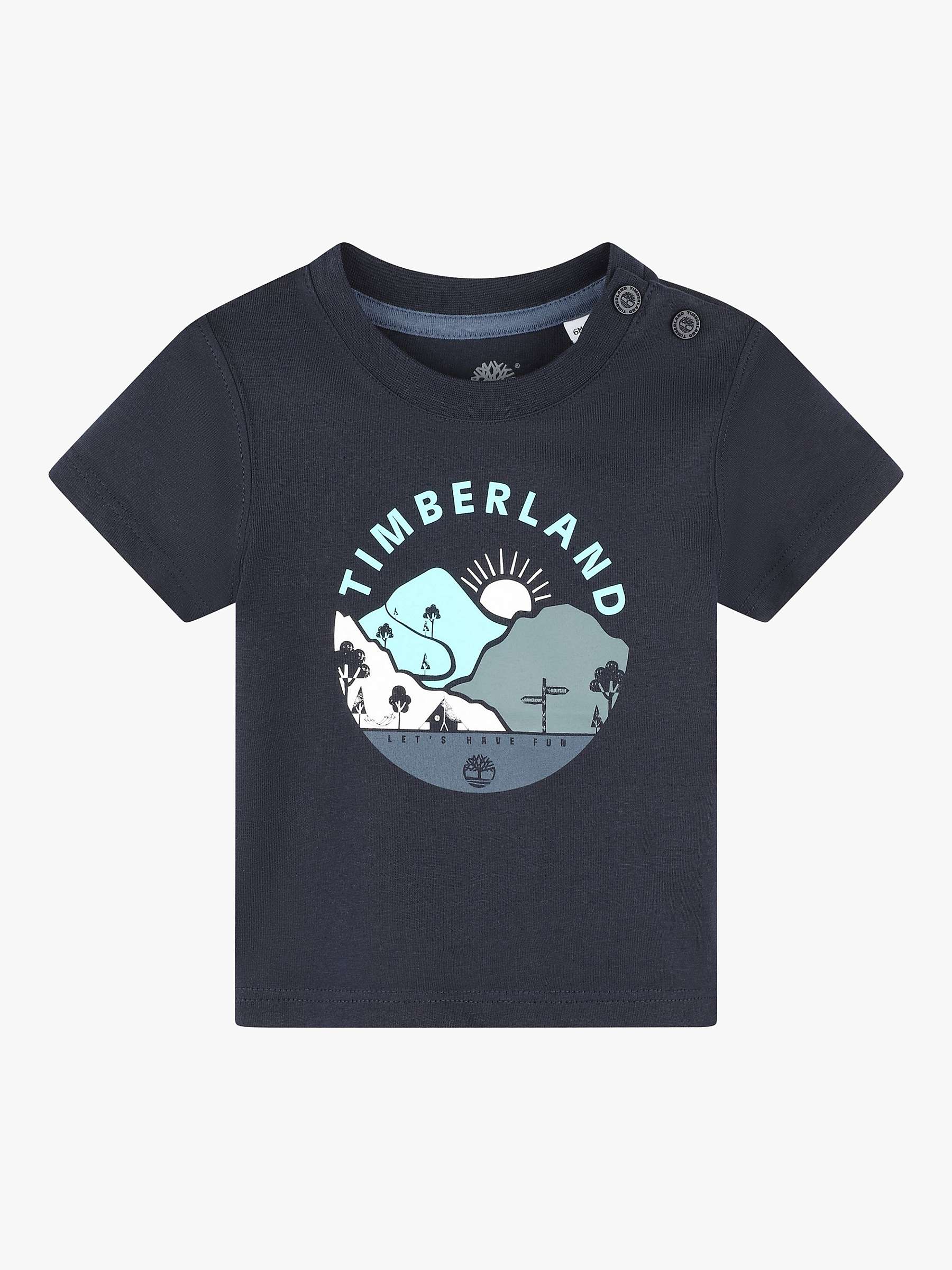 Buy Timberland Baby Logo Graphic T-Shirt, Navy Online at johnlewis.com