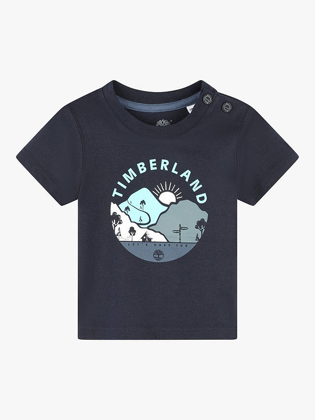 Timberland Baby Logo Graphic T-Shirt, Navy