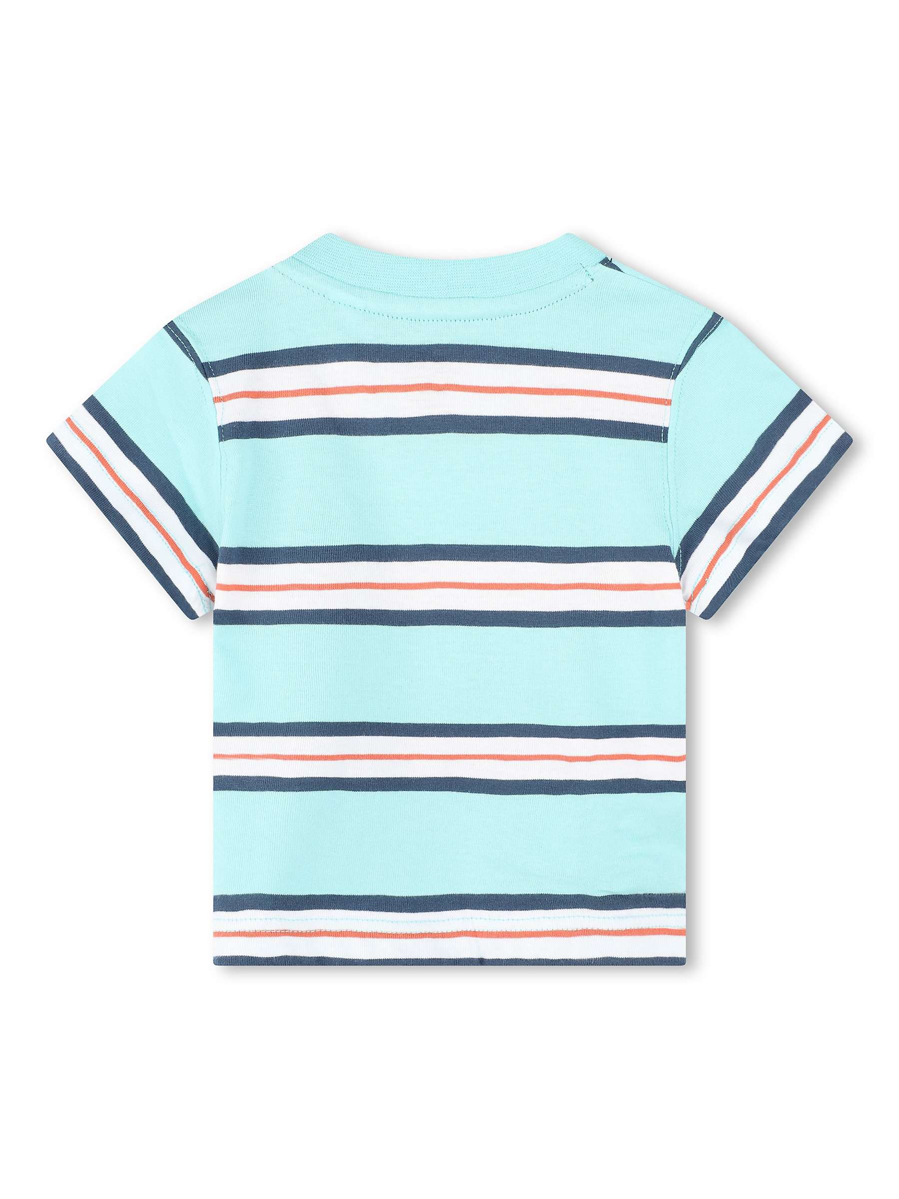 Buy Timberland Baby Fancy Logo Stripe T-Shirt, Blue/Multi Online at johnlewis.com