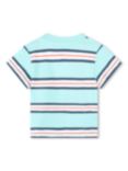 Timberland Baby Fancy Logo Stripe T-Shirt, Blue/Multi