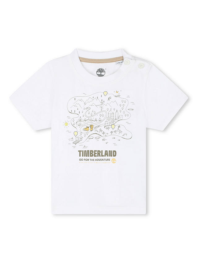 Timberland Baby Go For The Adventure Logo T-Shirt, White