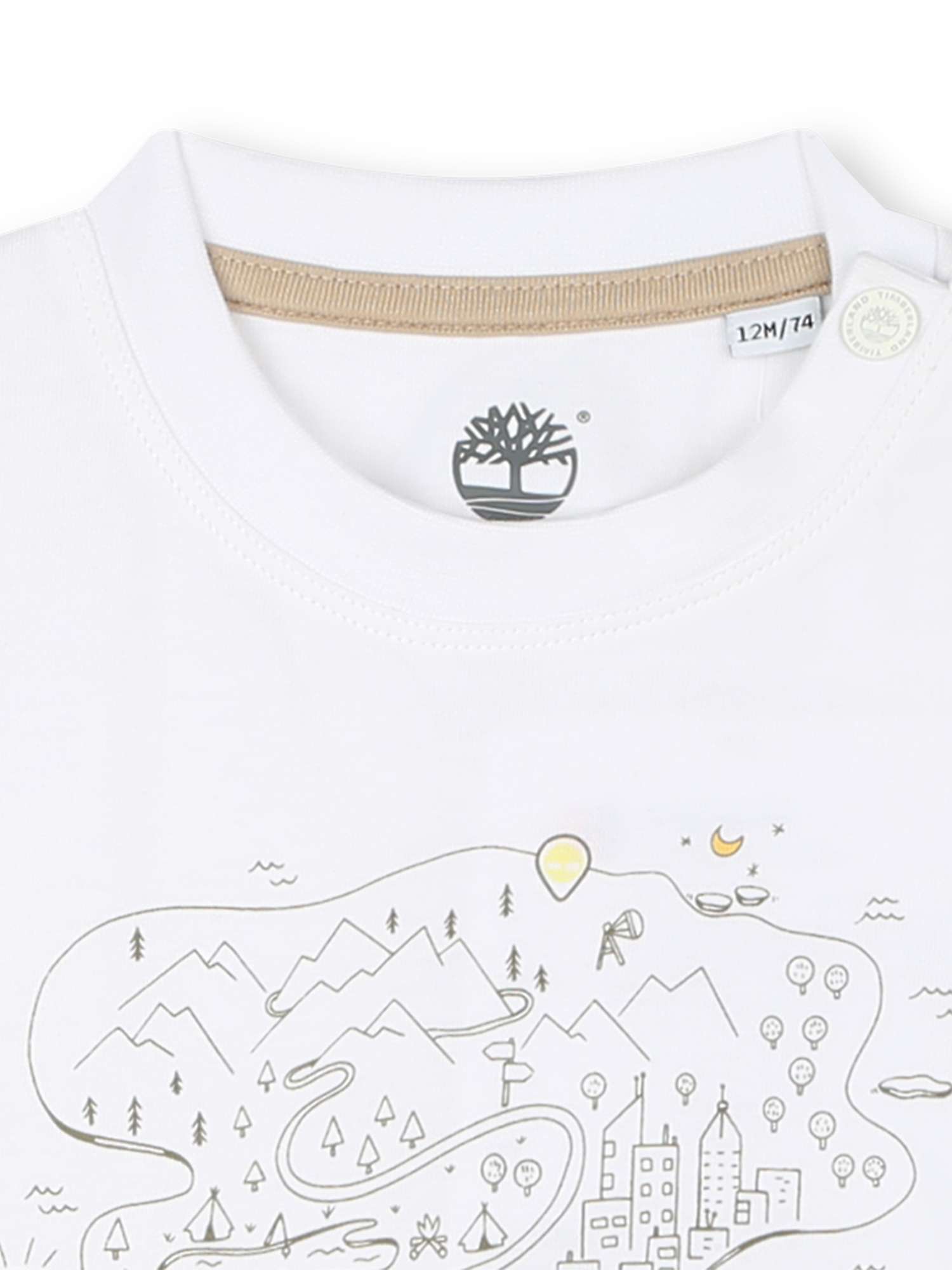 Buy Timberland Baby Go For The Adventure Logo T-Shirt, White Online at johnlewis.com