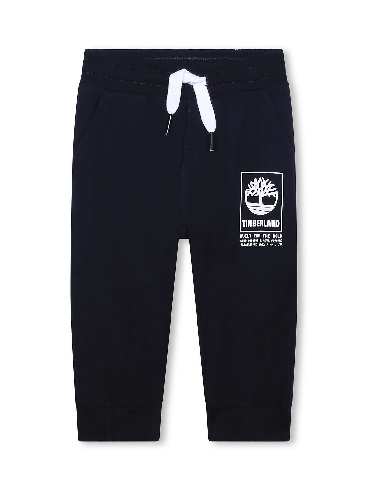 Buy Timberland Baby Logo French Terry Jogging Bottoms, Navy Online at johnlewis.com