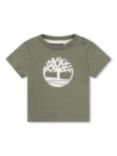 Timberland Baby Logo Print T-Shirt, Green