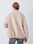 John Lewis ANYDAY Relaxed Textured Wool Blend Bomber Jacket, Pumice Stone